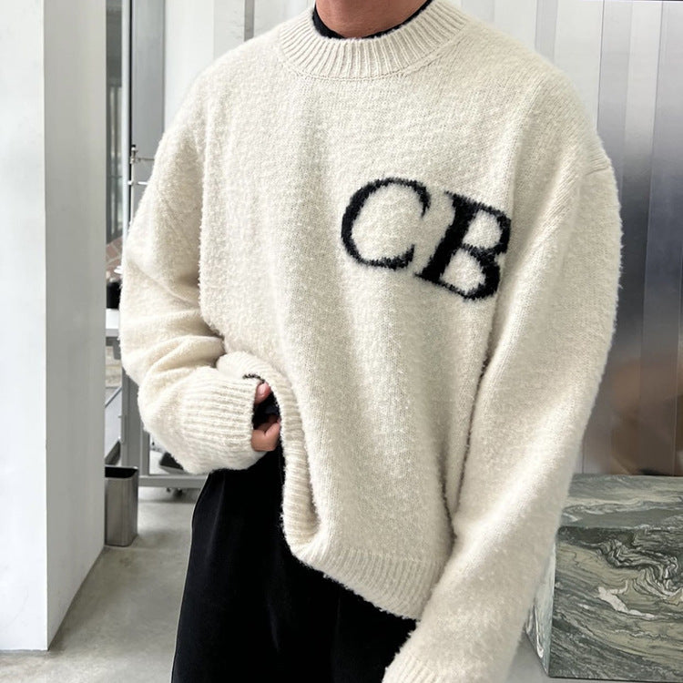 Mens Fashion Loose Casual Couples Sweater