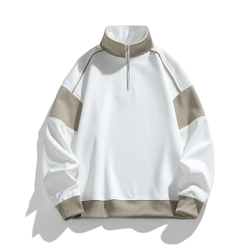 Mens Drop Shoulder Loose Lapels Sweater