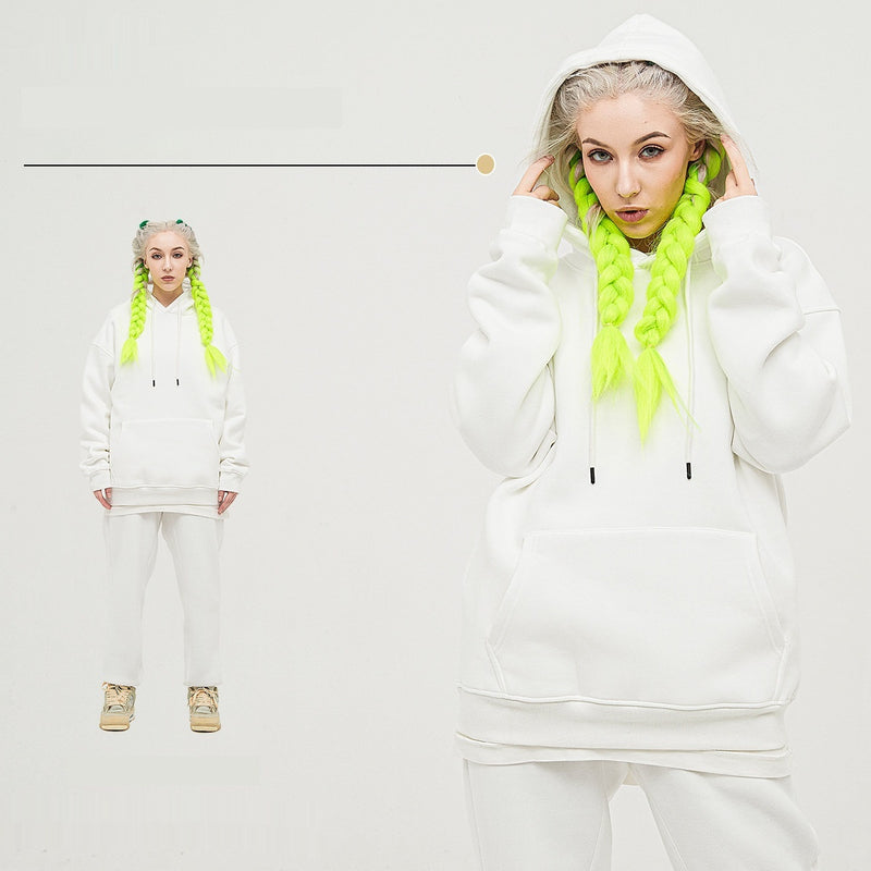 Mens Fashion Casual Fleece Lined Hooded Sweatshirt