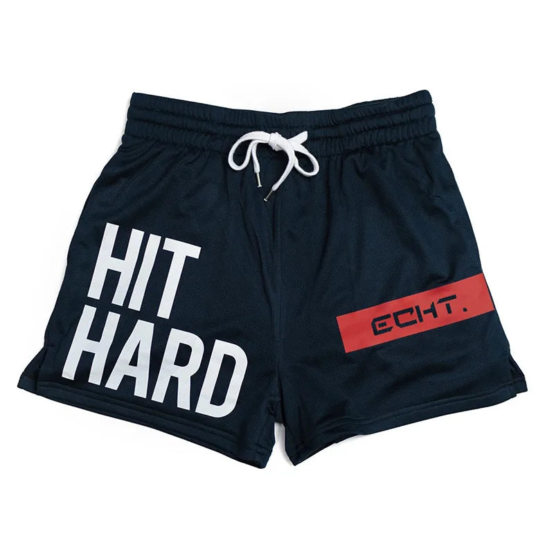 Men’s Quick-Dry Elastic Waist Gym & Beach Shorts