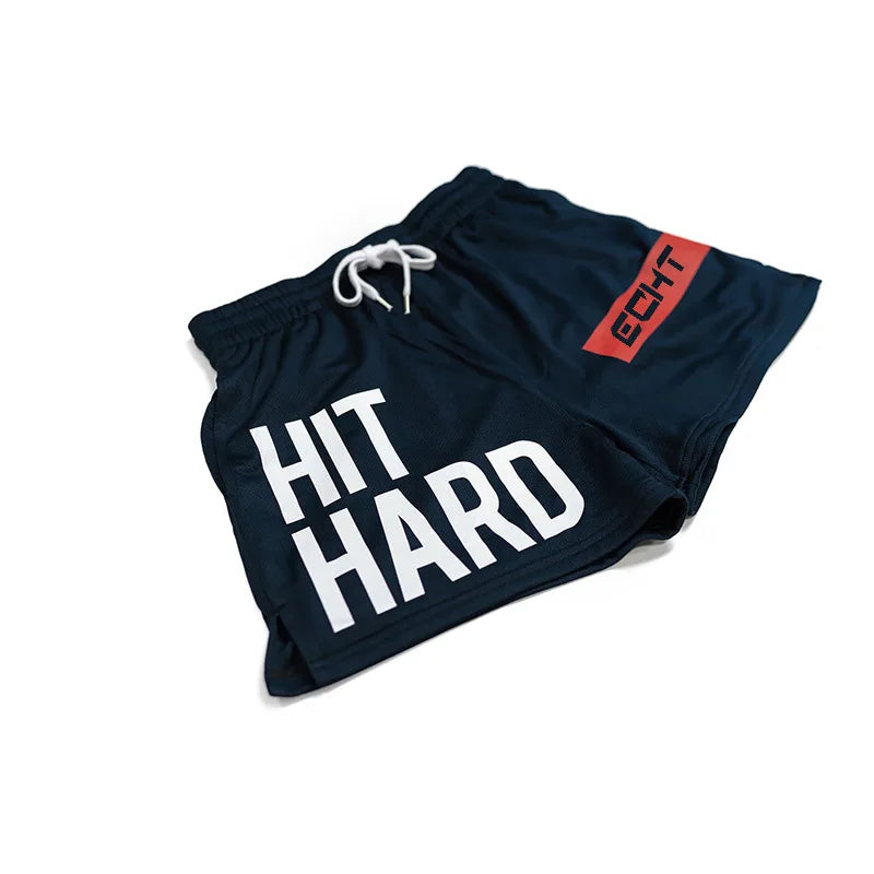 Men’s Quick-Dry Elastic Waist Gym & Beach Shorts