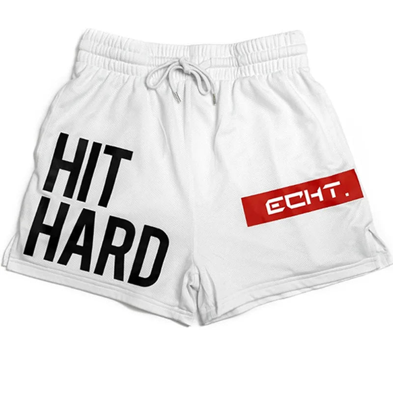 Men’s Quick-Dry Elastic Waist Gym & Beach Shorts