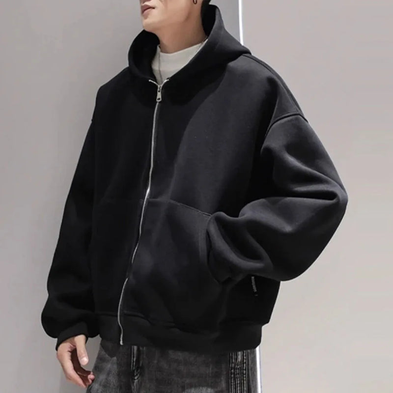 Streetwear Fashion Three-Dimensional Backpack Casual Hoodie Autumn Winter Trendy Street Trend Punk Men's Top Loose Sportswear