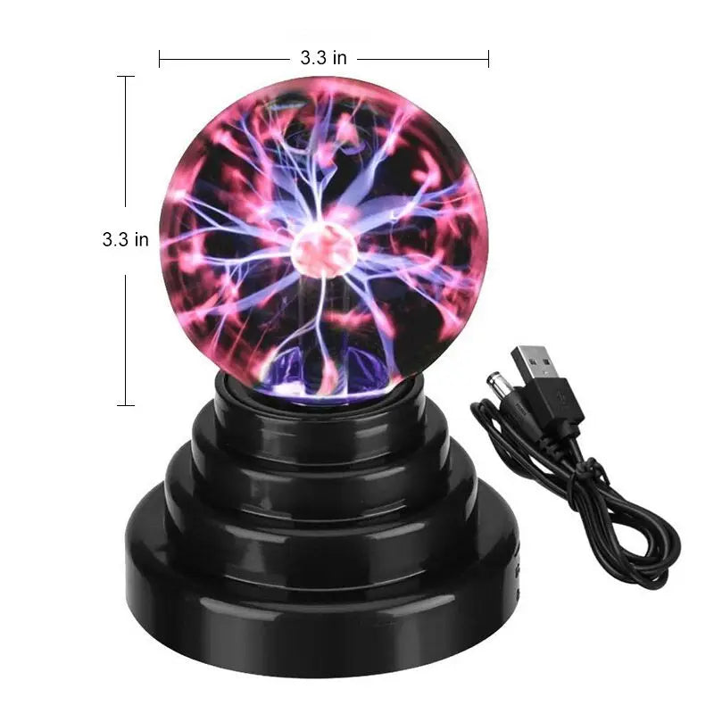 Magic Plasma Ball Lamp Touch Glass LED Night Light Atmosphere Lights Christmas Party Bedroom Decor Kids Birthday Gift Toy