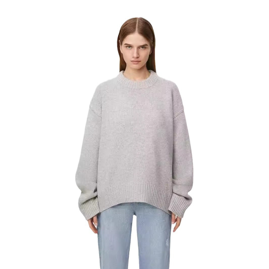 Ladies Loose Round Neck Sweater