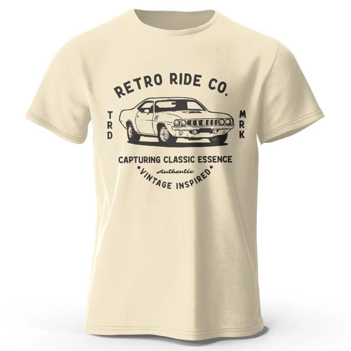 Men’s Vintage Car Graphic Cotton T-Shirt